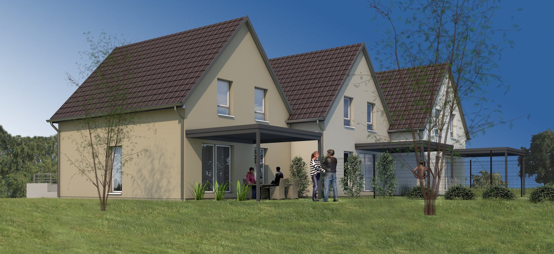 SOULTZ : Nouveau programme de 3 maisons neuves 